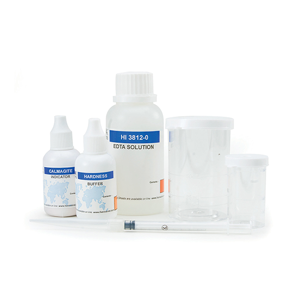 Test kit para medición de dureza total (como CaCO3). HI3812