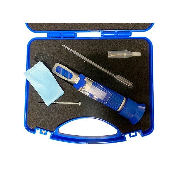 Refractómetro manual automotriz para 4 parámetros. CVQ-BC4T