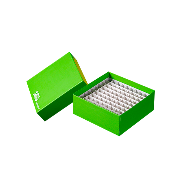 Caja de cartón criogénica de 81 lugares. 90-5281