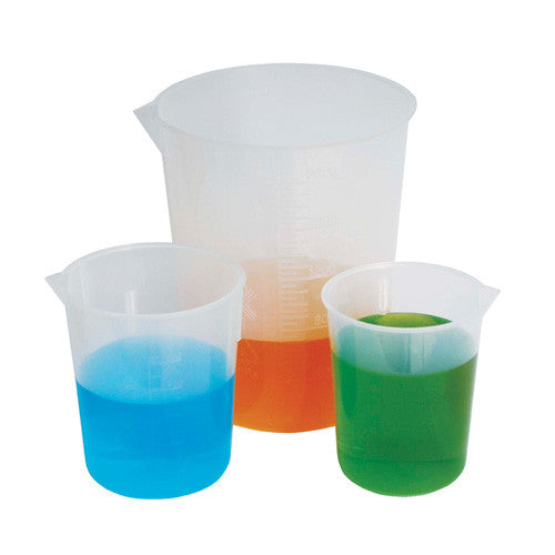 Vaso graduado de plástico