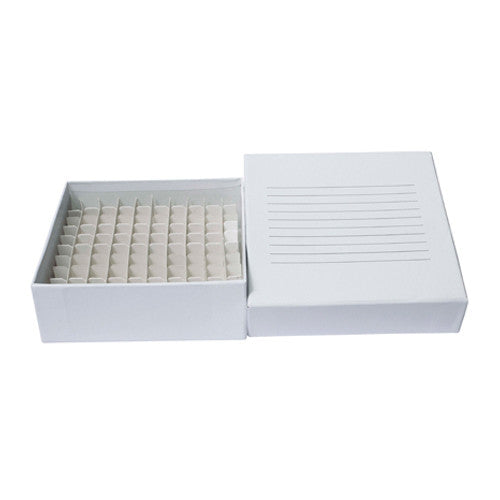 Caja de cartón criogénica para crio tubos (crio viales). CRM-2860