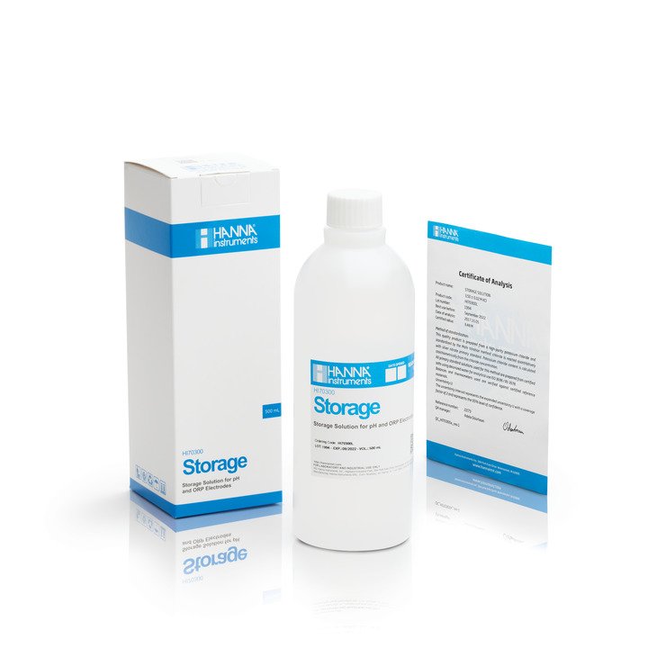 Solución de almacenamiento para electrodo de pH. HI70300L