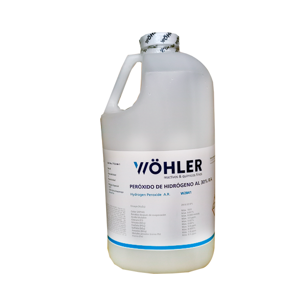 Peróxido Hidrógeno 30% RA ACS (Agua Oxigenada). W2841-01