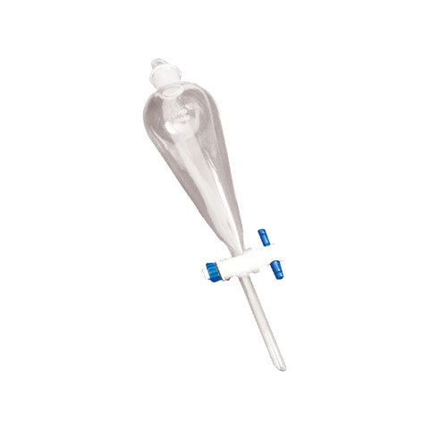 Embudo de separación Squibb con llave de teflón. 1213