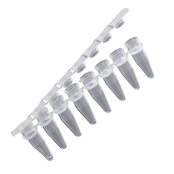 Tiras para PCR de 8 tubos de 0.2 ml. 60-0088
