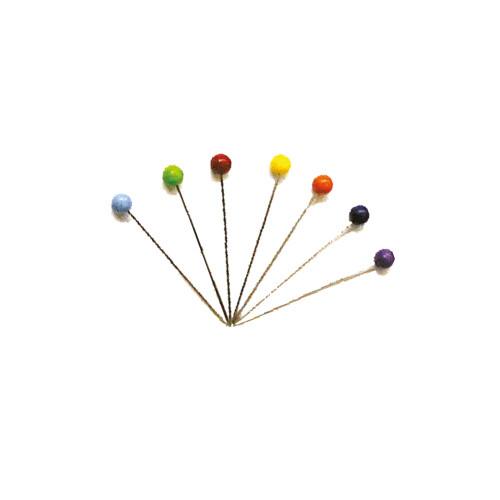 Alfiler cabeza de plástico de colores. AL2600