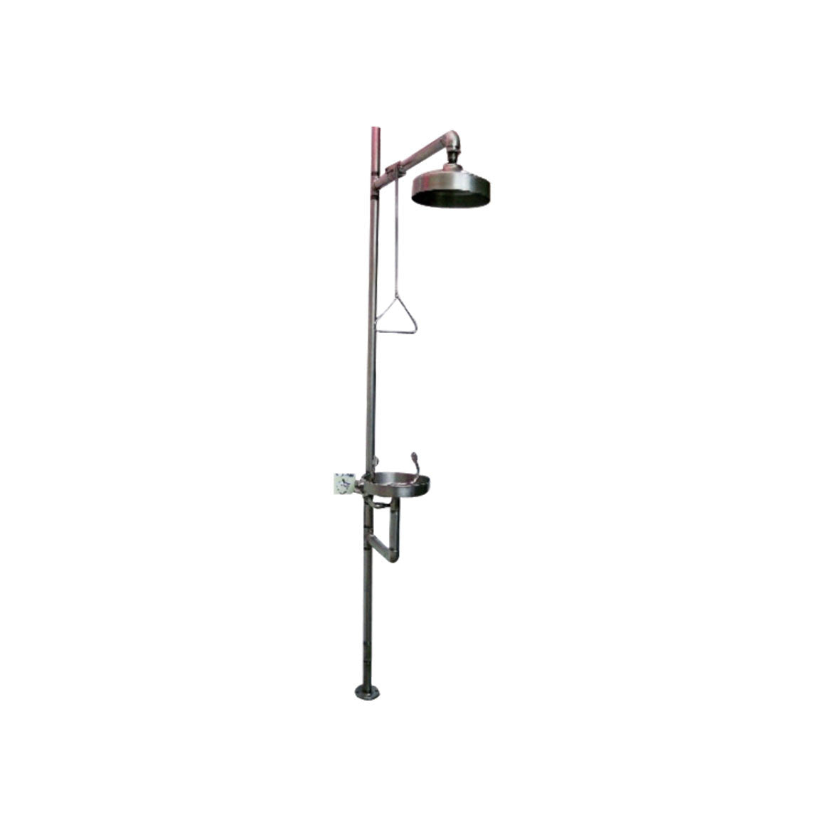 Regadera con lavaojos de acero inoxidable. CVQ-120C