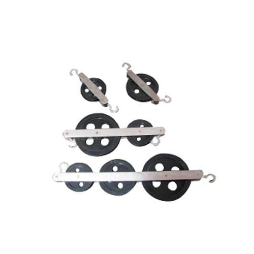 Juego de poleas triples, doble y sencilla. CVQ2428