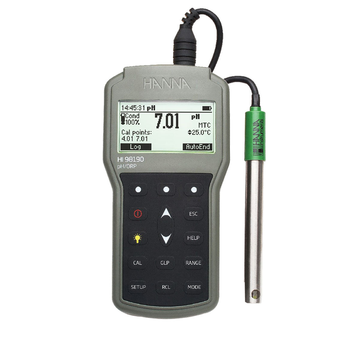 Medidor profesional a prueba de agua pH/ORP y pH/ORP/ISE. HI98190